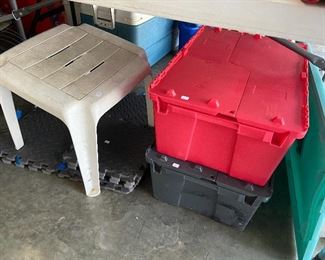 Storage containers.