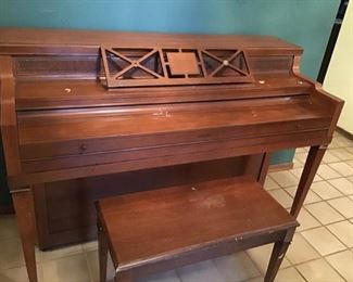 41 Upright Piano and Bench
