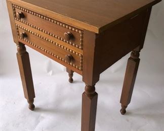 Walnut 2 Drawer Stand Table