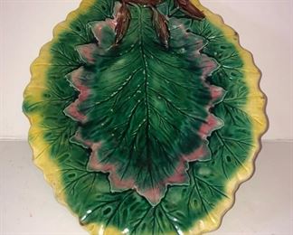 Majolica Leaf Dish