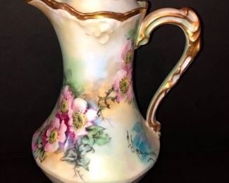 Limoges Hand Painted Chocolate Pot