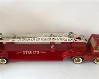 Structo Pressed Steel Ladder Fire Truck