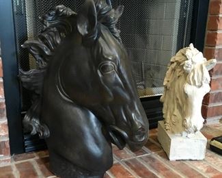 LARGE Horse Head Figurines