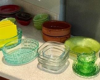 Vintage Kitchen China & Glassware.