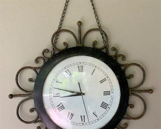 Item 4:  Decorative Wall Clock - 18":  $15