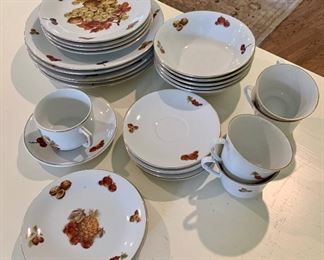 Item 21:  28 Piece Bavarian China (W. Germany) - there are some condition issues:  $20 for all