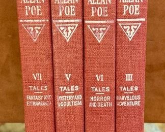Item 183:  Set of 4 Red Vintage Books: $10