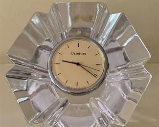 Item 187:  Orrefors Clock - $40