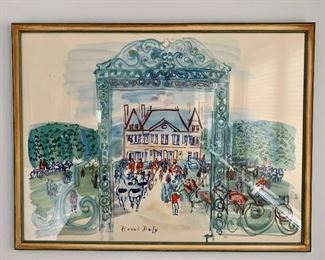 Item 94:  Watercolor by Raoul Duffy - 31" x 23.5": $150