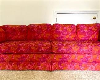 Item 59:  Retro Sofa in exceptionally good condition - 94"l x 24.5"w x 25.5"h:  $345