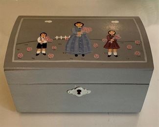 Item 201:  Hand Painted Trinket Box:  $24