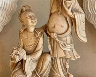 Item 98:  Asian Figurine on Stand - 10":  $135