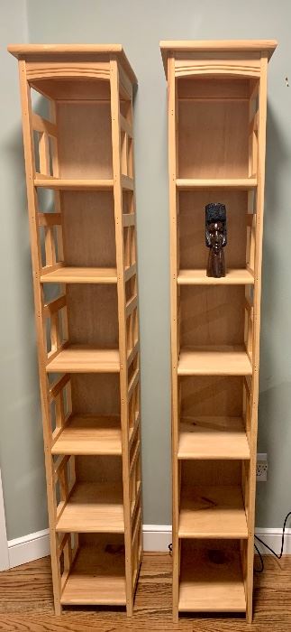 Item 116:  (2) Wooden Cubby Shelves - 10.5"l x 11.5"w x 70.5"h:  $65 each