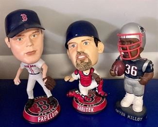 Item 206:  Red Sox & Patriot Bobbleheads:  $5 each
