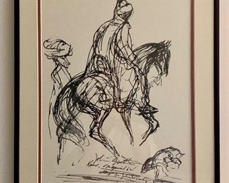 Item 133:  Pen Drawing - 14.25" x 18":