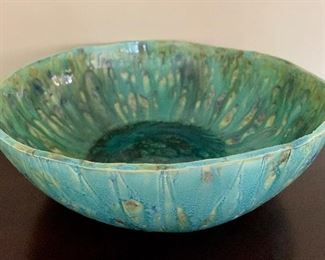 Item 35:  Pottery Bowl - 14" x 4.75":  $36