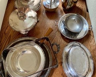 Item 241:  Lot of Assorted Silver Plate:  $50