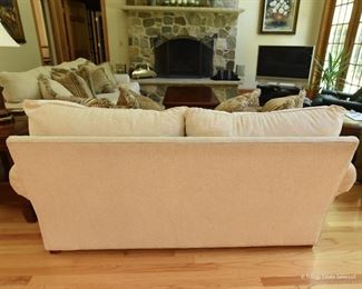 Off-White Loveseat  $100
Some wear. There’s a pull on one of the cushions as shown. 6’ x 3’ x 3’8”