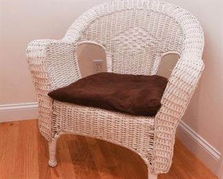 Pair wicker chairs  $175
2’6” x 2’9” x 2’2” each
Wicker plant stand (plant included)  $75