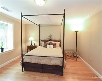 Iron Canopy-top Queen Bed  $450
Mattress and Boxspring can be included. 5’3” wide, 7’8” tall, 7’1” long