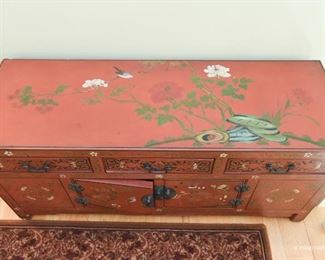 Painted Chinese Low Chest  $245
3’7” wide x 1’7” tall x 1’3” deep