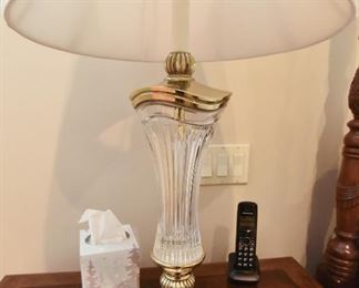 Stiffel Crystal Lamp  $95
2’10” tall, 17” diameter shade