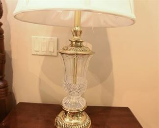 Stiffel Crystal Lamp $95
2’10” x 17” diameter shade.