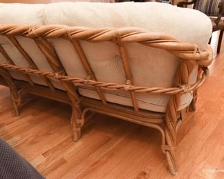 Twisted Rattan sofa $185