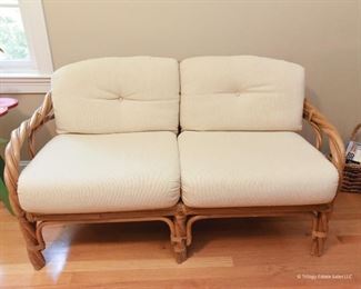 Twisted Rattan Loveseat  $145