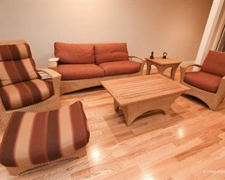 Wicker Furniture - indoor, or protected outdoor area only. 