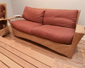 Wicker sofa $195
For indoor or covered porch use.