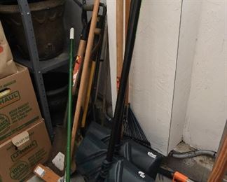 Shovels, brooms, all $5 each.