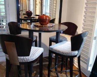 Bistro table & 4 chairs