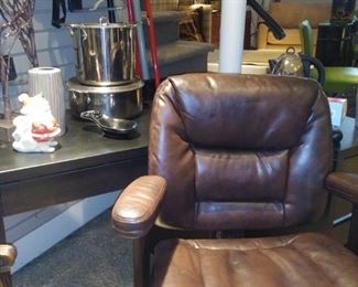 Leather office chairs