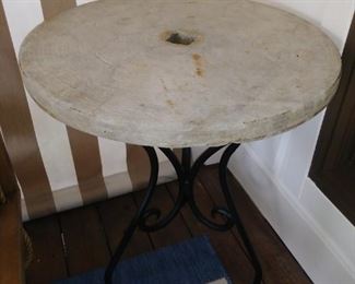 Stone top side table