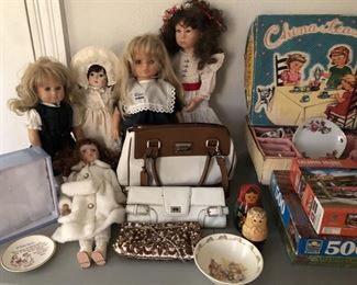 Dolls, Vintage Tea Set w/original box