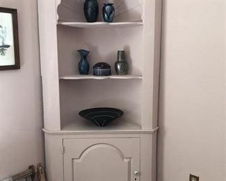 Painted Antique Corner Cabinet