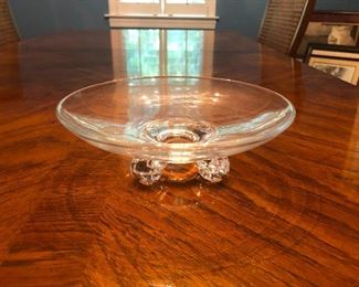 Footed Steuben Glass Bowl 