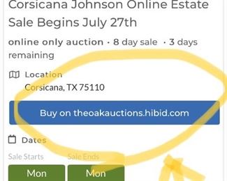 Look for the Blue Hibid tab to open up the secondary auction formate site to Register and to be able to bid.  You will also find more details & photos on the items