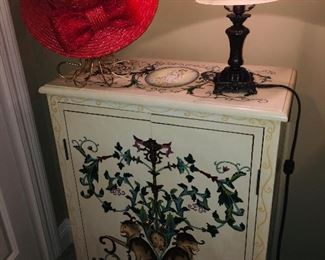 painted small cabinet