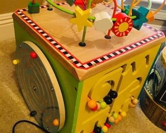 Wooden child’s “Busy  Box”