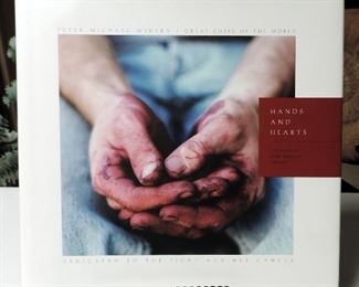 HANDS AND HEART COOKBOOK FROM PETER MICHAEL WINERY, GREAT CHEFS OF THE WORLD