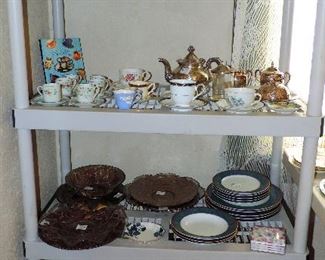 SILVERPLATE, CHINA, CRYSTAL & CUPS & SAUCERS