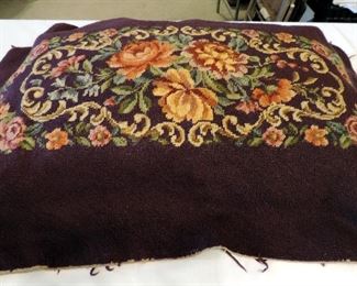 VINTAGE NEEDLEPOINT BENCH COVER
