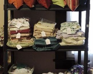 PILLOWS, LINENS, SHEETS AND MARDI GRAS ITEMS