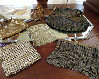 ANTIQUE MESH AND BEADED PURSES