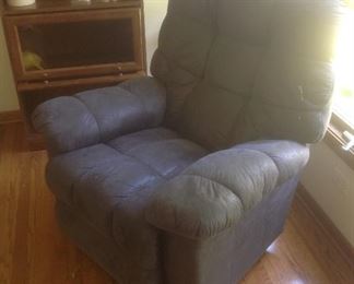Blue/grey recliner...presale $75