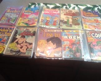 135 comics from the 1970's.  Archie, Betty and Veronica, Sgt. Rock, Archie and his Pals.  I would guess these to be graded at 3, 4 and 5...but they are not graded.  Presale at $3.00 each for a bundle price of $400.