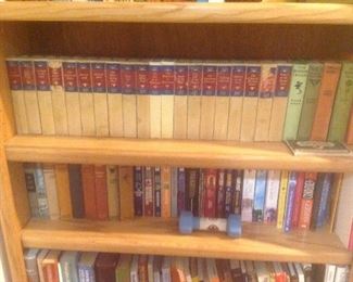 Set of Zane Grey books.....tan with blue/red cover set of 20 .....presale $75