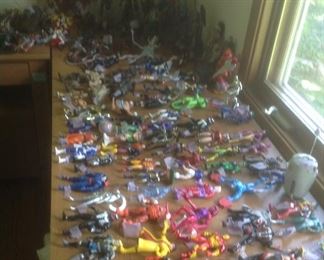 Huge collection of action figures.
